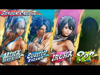 Samurai shodown dlc season 2 trailer mina, sogetsu and iroha revealed