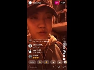 Bloo's ig live 180911 | bloo isn't ur daddy