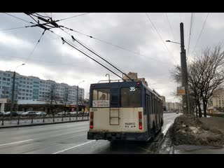 Троллейбус, маршрут №35 птз 5283 б 1958 (01 01 2023) санкт петербург