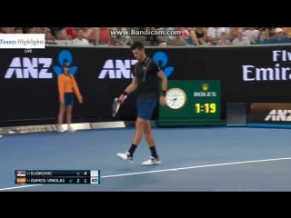 Novak djokovic vs albert ramos vinolas australian open 2018 r3 highlights hd
