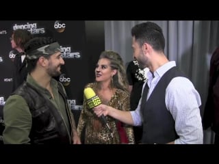 Alexa pena vega mark ballas @ dancing with the stars season 21 week 2 red carpet i afterbuzz tv