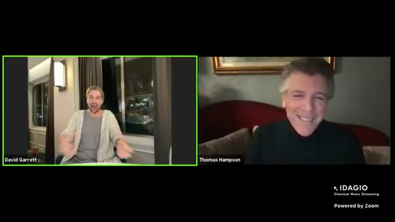 Thomas hampson chats with violinist david garrett