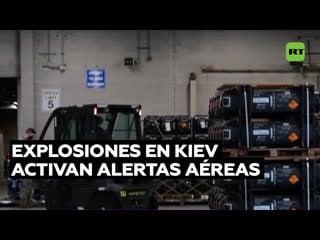 Reportan explosiones en kiev y daños en una instalación industrial ucraniana
