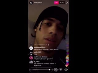 Yashua camacho instagram live