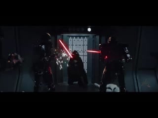 Luke skywalker scene (w red lightsaber) hallway scene edit mandalorian season 02x08