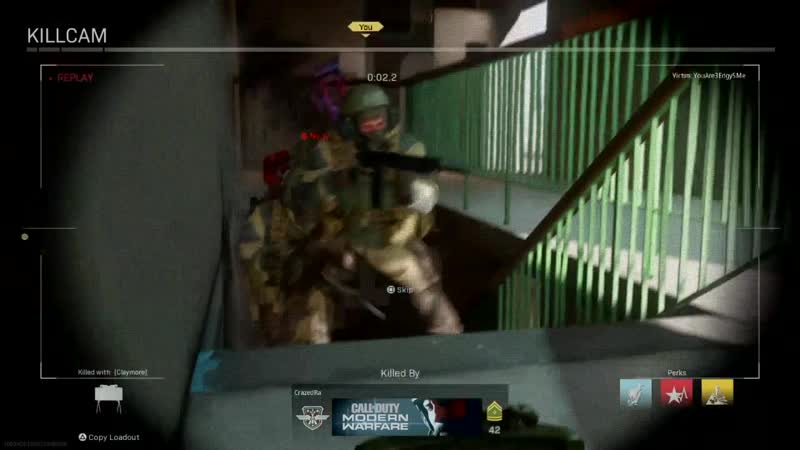 Dude straight up pushed me into his claymore modern warfare