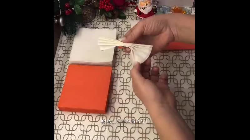 Как сложить салфетки