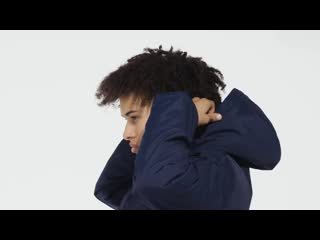 Padded parka blue ed5836 video