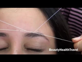 Eyebrow threading