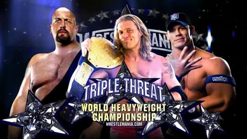 (wwe mania) wrestlemania xxv edge (c0 vs big show vs john cena world heavyweight championship