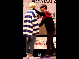 [fancam] 151127 vixx 학연택운 불장난 댄스 벌칙 @ 신림 팬싸인회