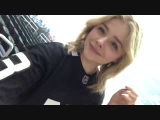 Looks like @chloegmoretz is keeping the @nyislanders love here in la