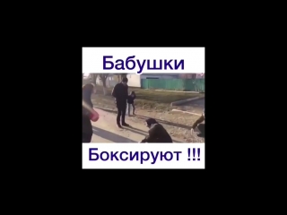 Бабушки боксируют