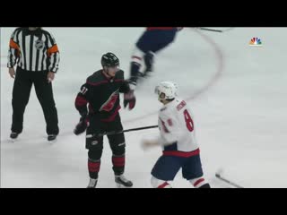 Gotta see it alex ovechkin throws knockout punch on andrei svechnikov