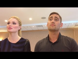 Emma rigby and michael socha for once upon a time in wonderland at sdcc 2013!