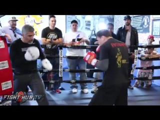 Ruslan provodnikov complete media work out for his provodnikov vs molina fight