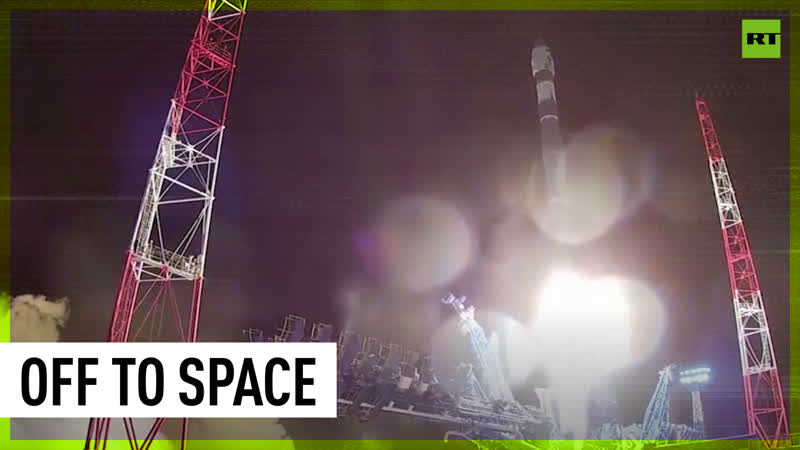 Russian aerospace forces launch soyuz 2 1v rocket