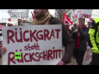 Proteste gegen groko vor spd parteitag in bonn