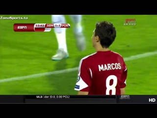 Marcos pizzelli amazing shot vs portugal (arm por) (espn spanish)