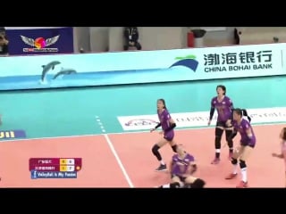 Guangdong (广东) vs tianjin (天津) 23 01 2018 chinese women's volleyball super league 20172018