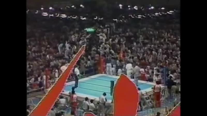 60fps antonio inoki vs riki choshu [special single match] (kuramae special match) tv version