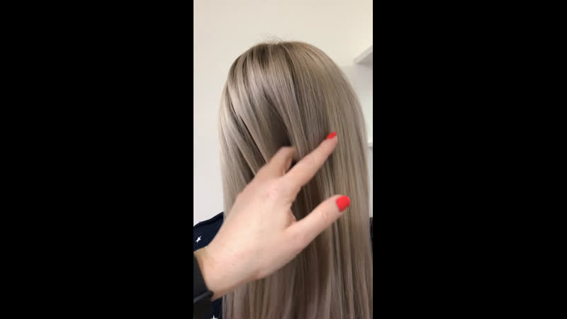 Затемнение корней в блонд