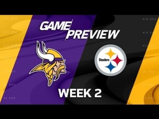 Nfl week 2 vikings at steelers | live | rus