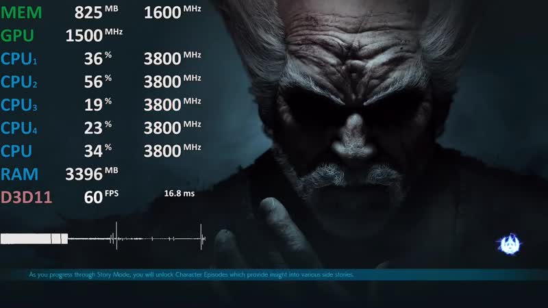 [techepiphany] tekken 7 amd ryzen 3 2200g gameplay benchmark test