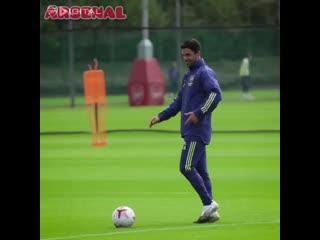 Arteta in training