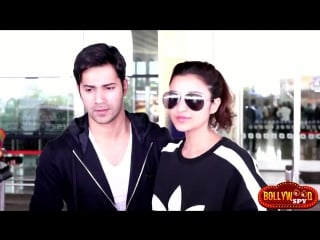 Varun dhawan parineeti leaves for chandigarh to promote jaaneman aah song