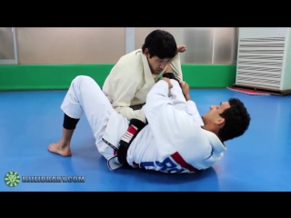 Spider guard scissor sweep to triangle with romulo barral (bjjlibrary com)