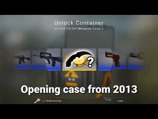 He opened an old csgo case, and unboxed an insanely rare knife