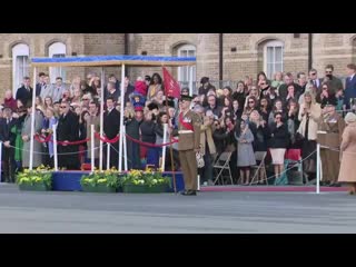 The duke and duchess of cambridge celebrated st patricks day with the irish guard