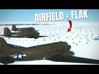 [renzic] i filled an entire airfield with 1080 flak guns and tried to land on it | il 2 sturmovik crashes