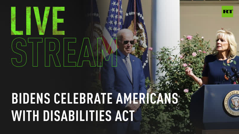 Joe biden and jill biden deliver remarks to celebrate the americans with disabilities act and mark disability pride month