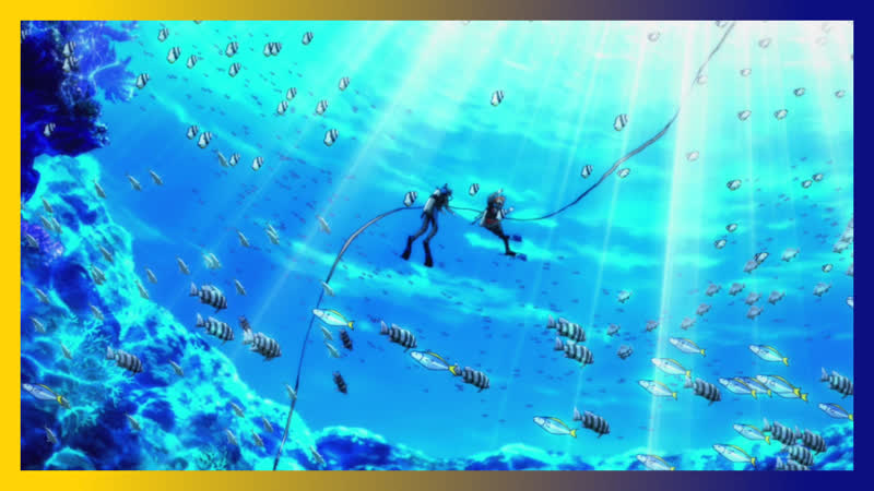 Подводный мир из аниме "необъятный океан"