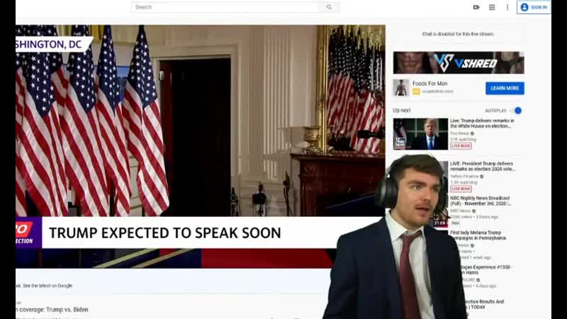 Nick fuentes talks ongoing election fraud (short clip)