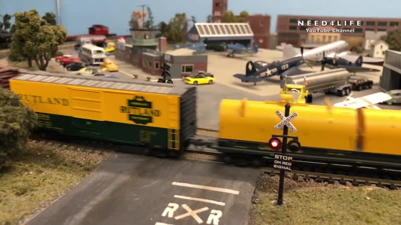 Beautiful private model railroad ho scale gauge train layout