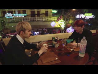 |170128| vixx leo and ken fancy siem reap pub street eating show @ asia where vixx loves ep 2