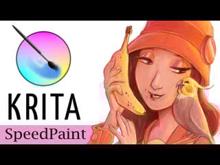Two bananas | krita speedpaint | two beauty spots