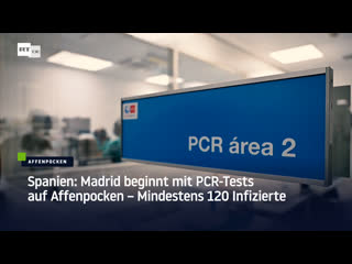 Spanien madrid beginnt mit pcr tests auf affenpocken – mindestens 120 infizierte