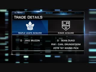 On the fly jake muzzin trade jan 28, 2019