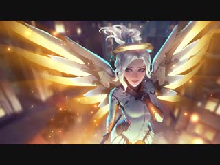 Овервотч ангел мультяшка / overwatch mercy animated polished