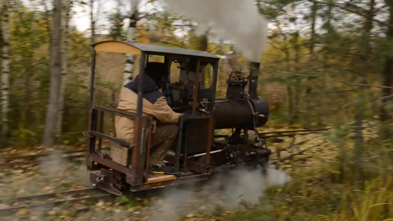 Русский умелец смог запустить самодельный паровоз на даче