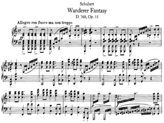 Ф шуберт фантазия "скиталец" wanderer fantasy for piano