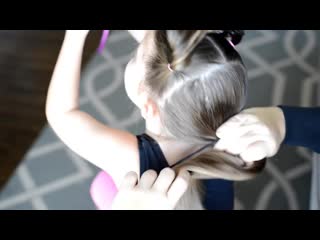 Pigtail french braid easy toddler hairstyle