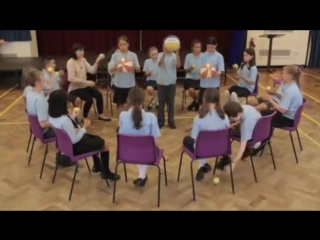 Orff schulwerk lesson from were orff big balls little balls