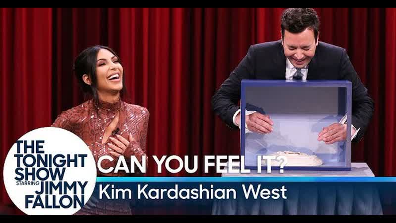 Jimmy and kim kardashian west freak out touching mystery objects [rus sub]