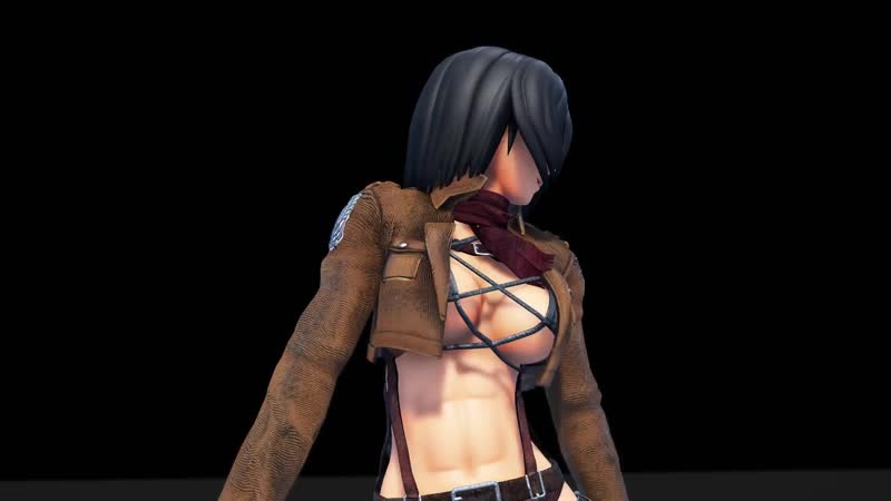 【進撃のmmd】ミカサでダメよ♡ mikasa ackerman(1080p hd)