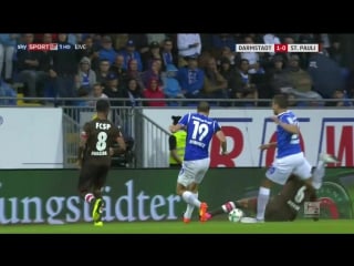 Sv darmstadt 98 fc st pauli 3 0 (1 0) (, highlights)